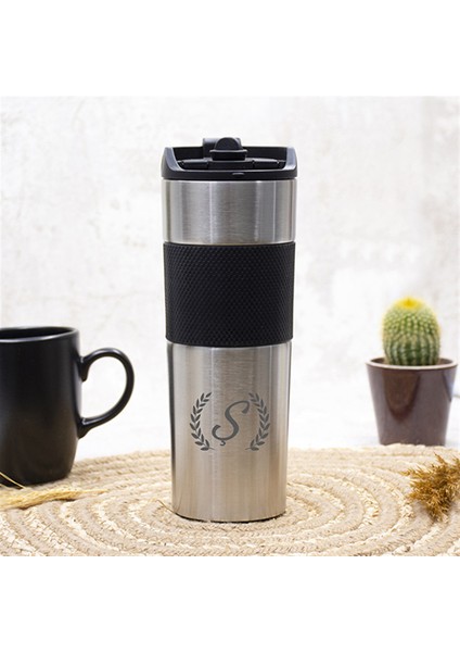 Isme Özel Premium French Press Çelik Termos 450 ml M2