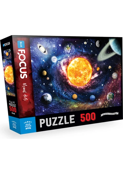 Blue Focus 500 Parça Puzzle - Solar System (Güneş Sistemi)