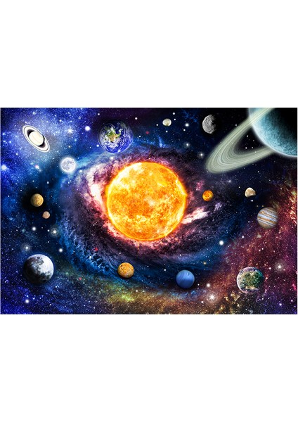 Blue Focus 500 Parça Puzzle - Solar System (Güneş Sistemi)