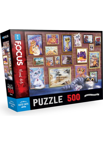 500 Parça Puzzle - Cute Cats (Sevimli Kediler)