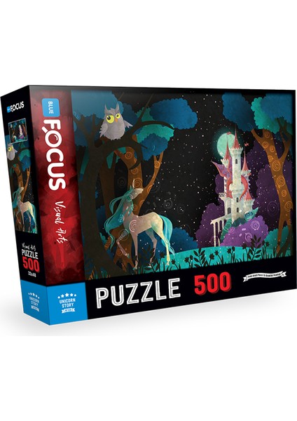 Blue Focus 500 Parça Puzzle - Unicorn Story (Tek Boynuzlu At Hikayesi)