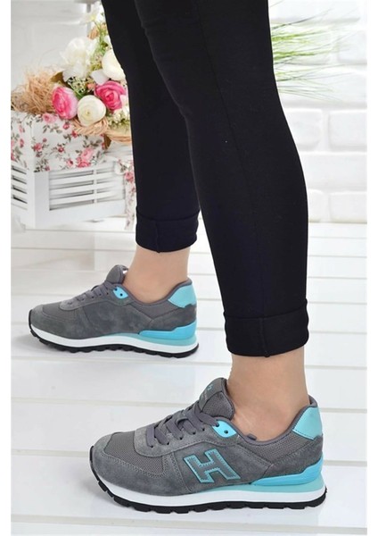 Peru Kadın Sneaker Spor Ayakkabı 19250 Gri Turkuaz V13 fiyatları