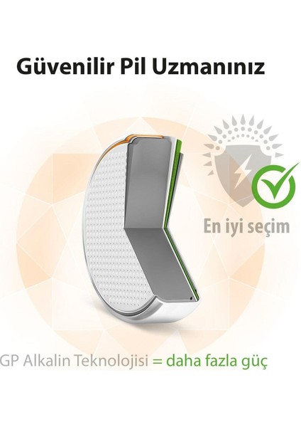 100'LÜ Gp A76 1.5V Alkalin Düğme Pil LR44-AG13 (GPA76F-2C10)