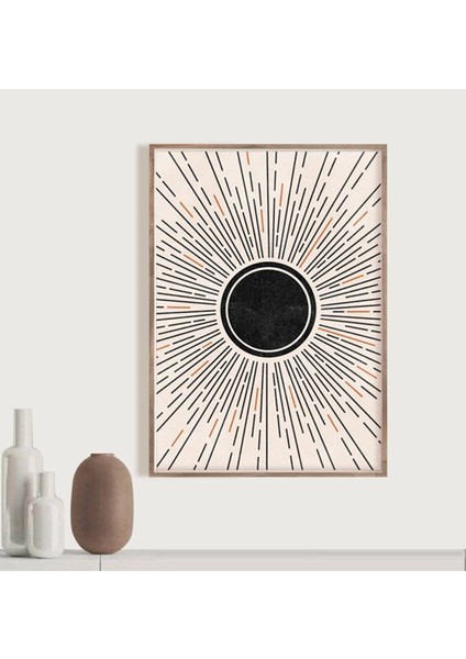 Ahşap Çerçeveli Tablo Dekorasyon Tekli Ham Ahşap Çerçeve Eskitme Ahşap Dekoru Oturma Odası Dekoru ÖZC-388
