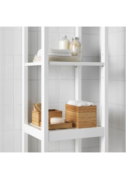 2li Bambu Banyo Seti Ikea 15X10X11 cm ve 17X12X12 cm Düzenleme Kutuları