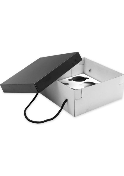 6'lı Cupcake Tutmaçlı Kutu (10 Adet)