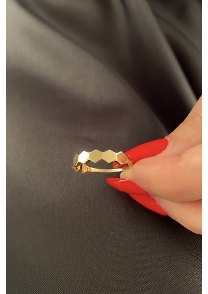 14 Ayar Altın Bal Peteği Yüzük 2 fiyatları