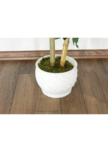 Indoor Dekor Yapay Bambu Ağacı  125CM Yoğun Yapraklı