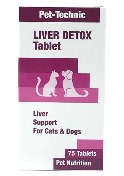 Liver Detox Kedi Köpek Karaciğer Desteği 75 Tablet