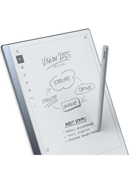 2 Digital Paper Tablet + Marker Plus + Kapaklı Gri Kılıf