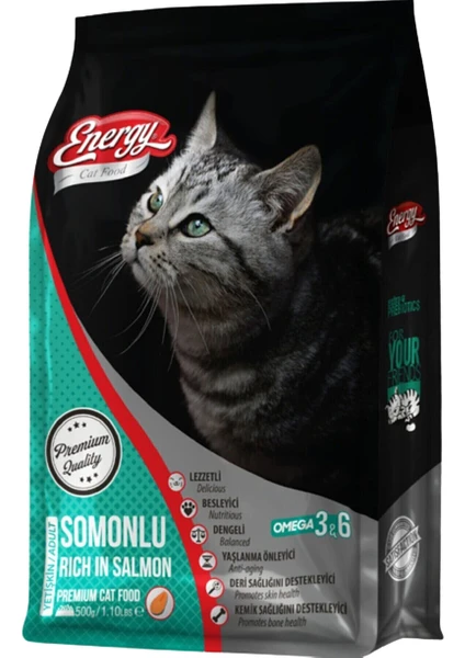 Somonlu Yetişkin Kedi Maması 500 gr