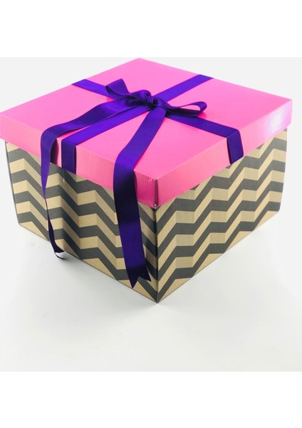 31X31X20 Kraft Desenli Pasta Kutusu (10 Adet) fiyatları