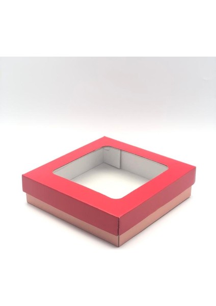 23X23X6 Pencere Kapaklı Hediyelik Kutu (10 Adet)