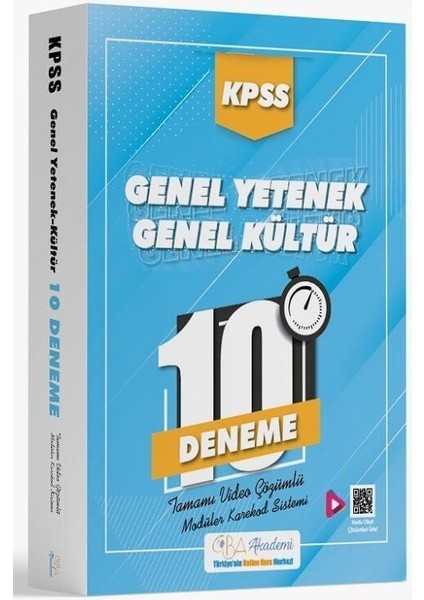 KPSS Genel Yetenek Genel Kültür 10 Deneme Video Çözüm