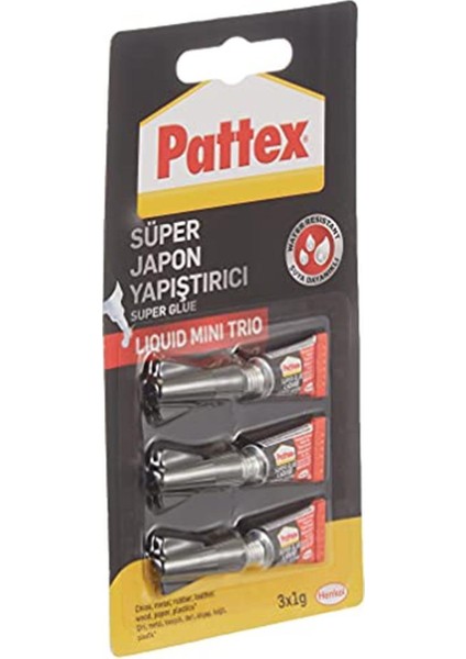 Süper Japon Mini Trio 1g - 3lü Blister Yapıştırıcı ve Bantlar fiyatları