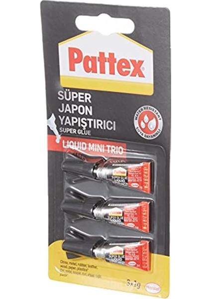Süper Japon Mini Trio 1g - 3lü Blister Yapıştırıcı ve Bantlar modelleri
