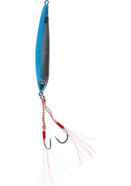 Balıkçılık Cazibesi Kurşun Balık Metal Jigging Wobbler Crankbaits Bas Baits 60G Mavi (Yurt Dışından)