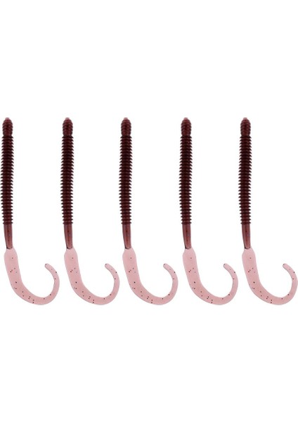 Yumuşak Solucan Solucan Lures Balıkçılık Yemleri Nervürlü Vücut Lure Mor (Yurt Dışından) fiyatları