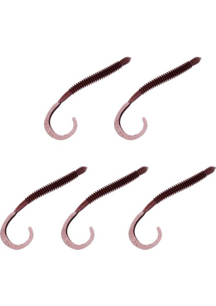 Yumuşak Solucan Solucan Lures Balıkçılık Yemleri Nervürlü Vücut Lure Mor (Yurt Dışından) indirimleri