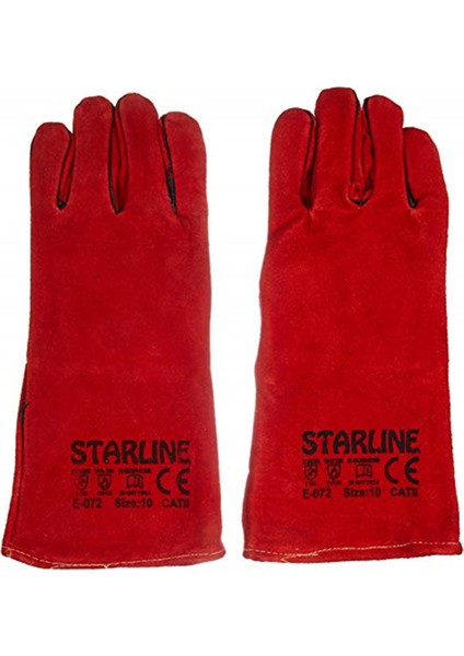 Marka: Starline E/072 Kaynak Eldiveni, Kırmızı, 10/xl Kategori: Iş Eldiveni