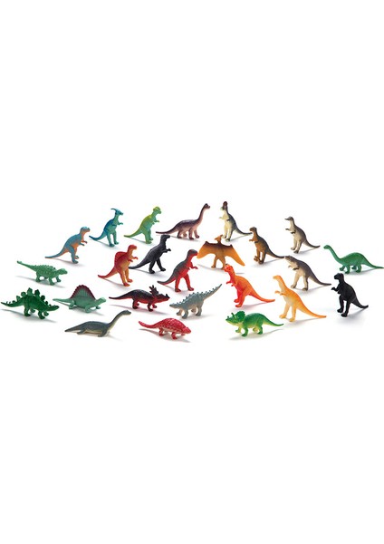 24 Adet Dinozor Jurassic Küçük Boy Simülasyon Dinozor Modeli Oyuncak (Yurt Dışından)