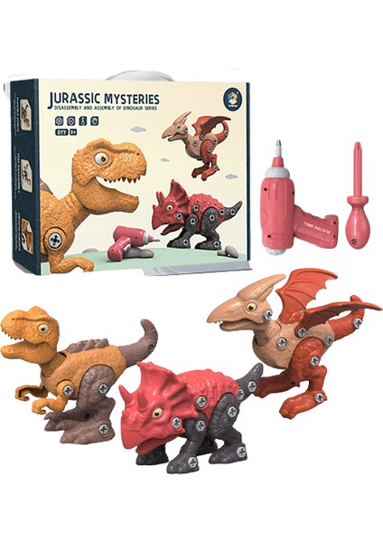 Çocuklar Için Dıy Dinozor Jurassic Eğitici Oyuncak (Yurt Dışından)