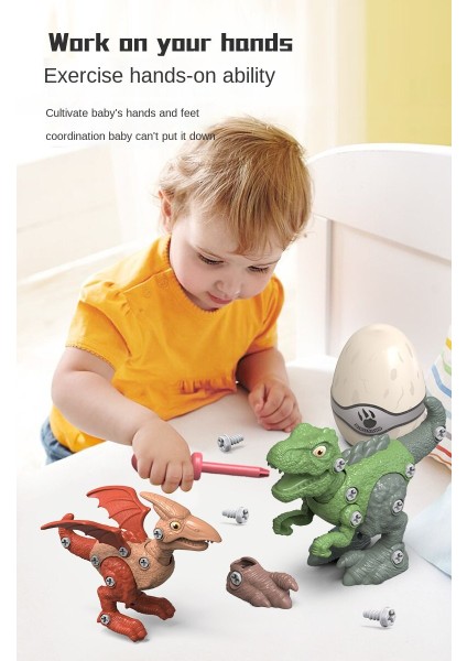 Çocuklar Için Dıy Dinozor Jurassic Eğitici Oyuncak (Yurt Dışından) modelleri