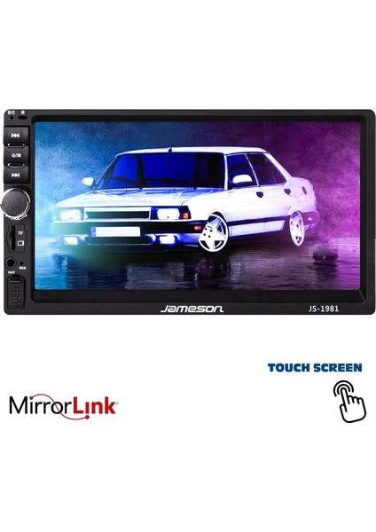 Double Teyp 7 4X45W Mirrorlink Bt/Usb/Sd/Fm/Aux Kamera Hediye Tofaş Seri Jameson Js-1981 fiyatları