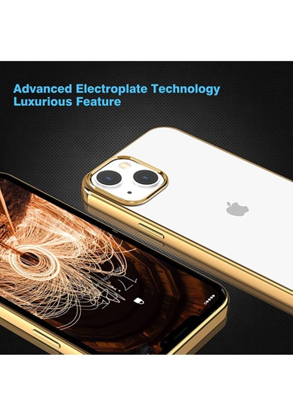 Apple iPhone 13 Uyumlu Arkası Şeffaf Kenarları Şerit Tasarım Telefon Kılıfı fiyatları