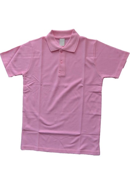 Trend All Butik Çocuk & Genç Pembe Polo Yaka Kısa Kol Tişört