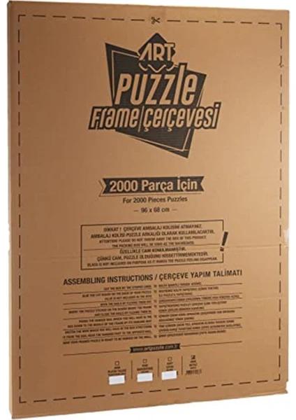 Art Puzzle Çerçevesi 2000'LIK Beyaz Çerçeve  Puzzle