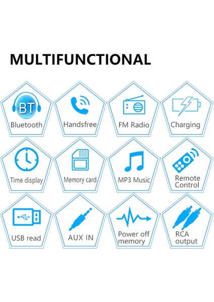 1030 Evrensel Araba Radyo Alıcısı Mp3 Çalar Siyah (Yurt Dışından)