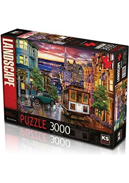 Ks Sunset In San Francisco 3000 Parça Puzzle  Puzzle