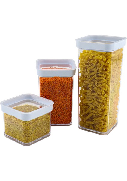 Vakumlu Kare Saklama Kabı - 1 Litre