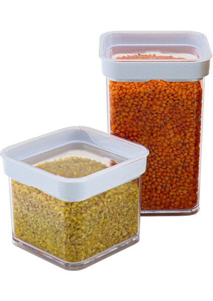 Vakumlu Kare Saklama Kabı - 1 Litre
