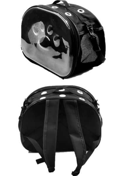 Elips Kedi Taşıma Çantası Siyah El ve Sırt Çantası 6 Hava Kanalı 2 Fileli Cep Kedi Taşıma Çantası fiyatları
