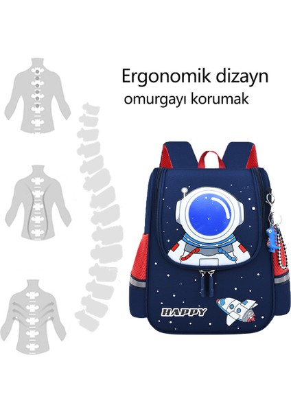 Goodtool Astronot Karikatür Okul Çantaları Çocuk Ilköğretim Okulu Sırt Çantası(Yurt Dışından)