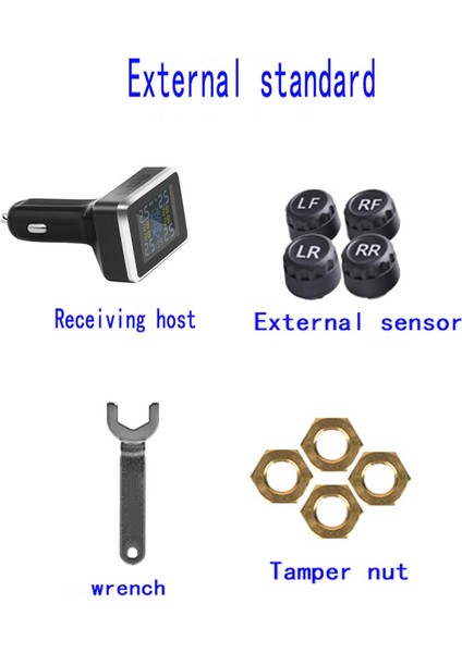 Araba Lastik Basıncı Izleme Sistemi Tpms USB Portu Auto Alarm Sedans Harici (Yurt Dışından)