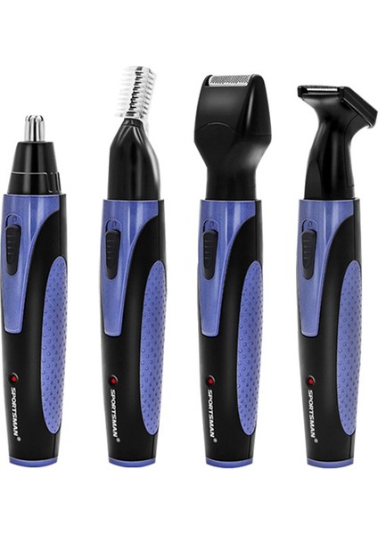 4ü 1 Arada Elektrikli Tıraş Makinesi Seti - Mavi (Yurt Dışından)