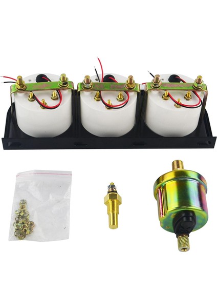 Araba Üçlü Metre Kiti 2 '' 52MM Aydınlatma Arabalar Için 12 V Metre Takometre 8-16V TAG02 (Yurt Dışından)