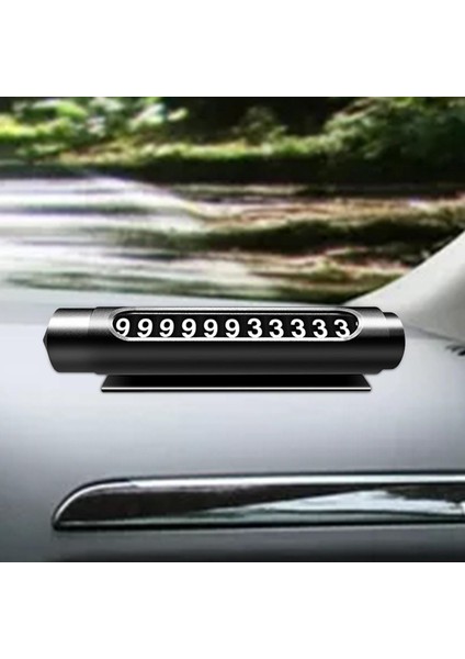 Araba Geçici Park Kartı Numarası Plaka Emniyet Çekiç Otomobil Dekorları Siyah (Yurt Dışından) fiyatları