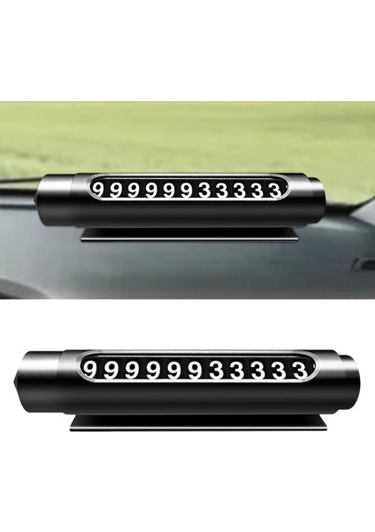Araba Geçici Park Kartı Numarası Plaka Emniyet Çekiç Otomobil Dekorları Siyah (Yurt Dışından) modelleri