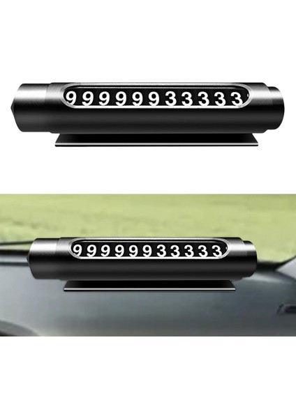 Araba Geçici Park Kartı Numarası Plaka Emniyet Çekiç Otomobil Dekorları Siyah (Yurt Dışından) fırsatları