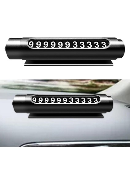 Araba Geçici Park Kartı Numarası Plaka Emniyet Çekiç Otomobil Dekorları Siyah (Yurt Dışından) indirimleri