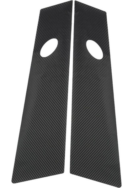 2 Parça Pencere B Sütun Kapak Trim Sticker Merkezi Tesla Model 3 Şerit Için Fit (Yurt Dışından)