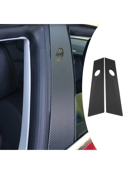 2 Parça Pencere B Sütun Kapak Trim Sticker Merkezi Tesla Model 3 Şerit Için Fit (Yurt Dışından) fırsatları