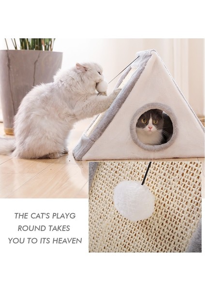 Kedi Tırmanma Oyuncağı - Gri (Yurt Dışından)