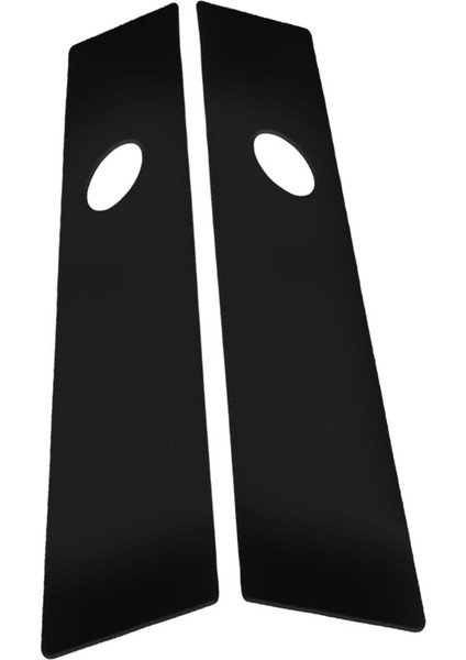 2 Parça Pencere B Sütun Kapak Trim Sticker Merkezi Tesla Model 3 Mat Işık Için Fit (Yurt Dışından)