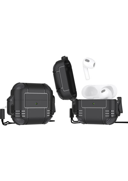 Aırpods 3 Için Tpu Kulaklık Koruyucu Kılıf -Siyah (Yurt Dışından)