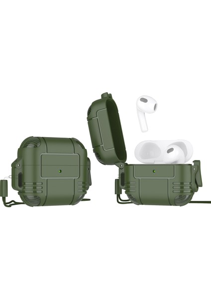 Aırpods 3 Için Tpu Kulaklık Koruyucu Kılıf -Yeşil (Yurt Dışından)